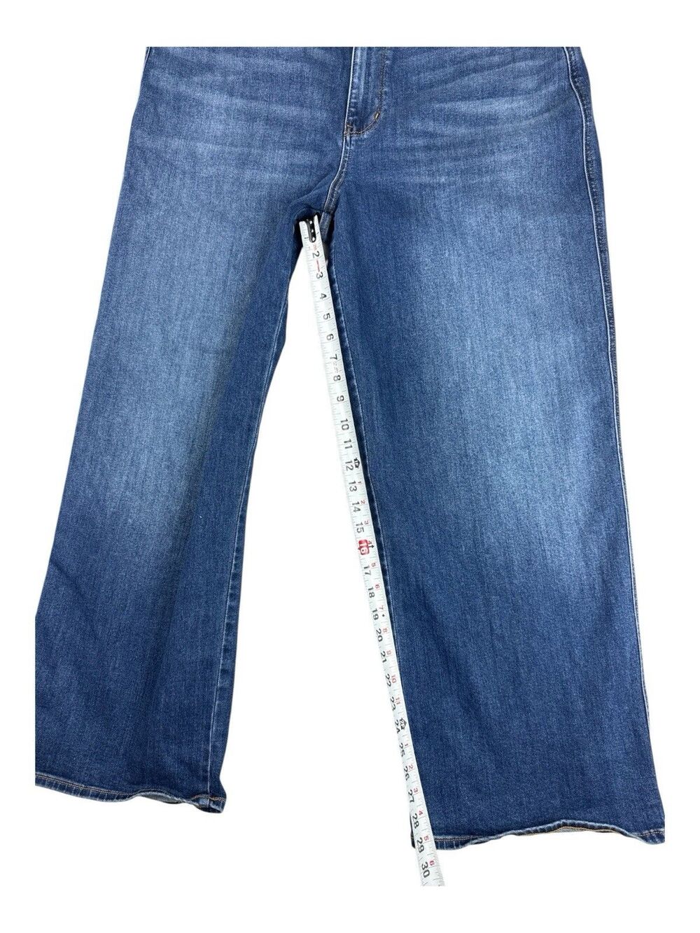 Judy Blue Wilhemina High Waist Baggy Wide Leg Jeans 14W Medium Wash Stretch - Picture 8 of 8